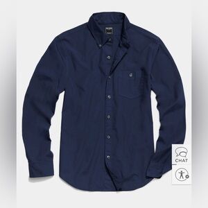 NWOT Todd Snyder Slim Fit Favorite Poplin Shirt in Navy